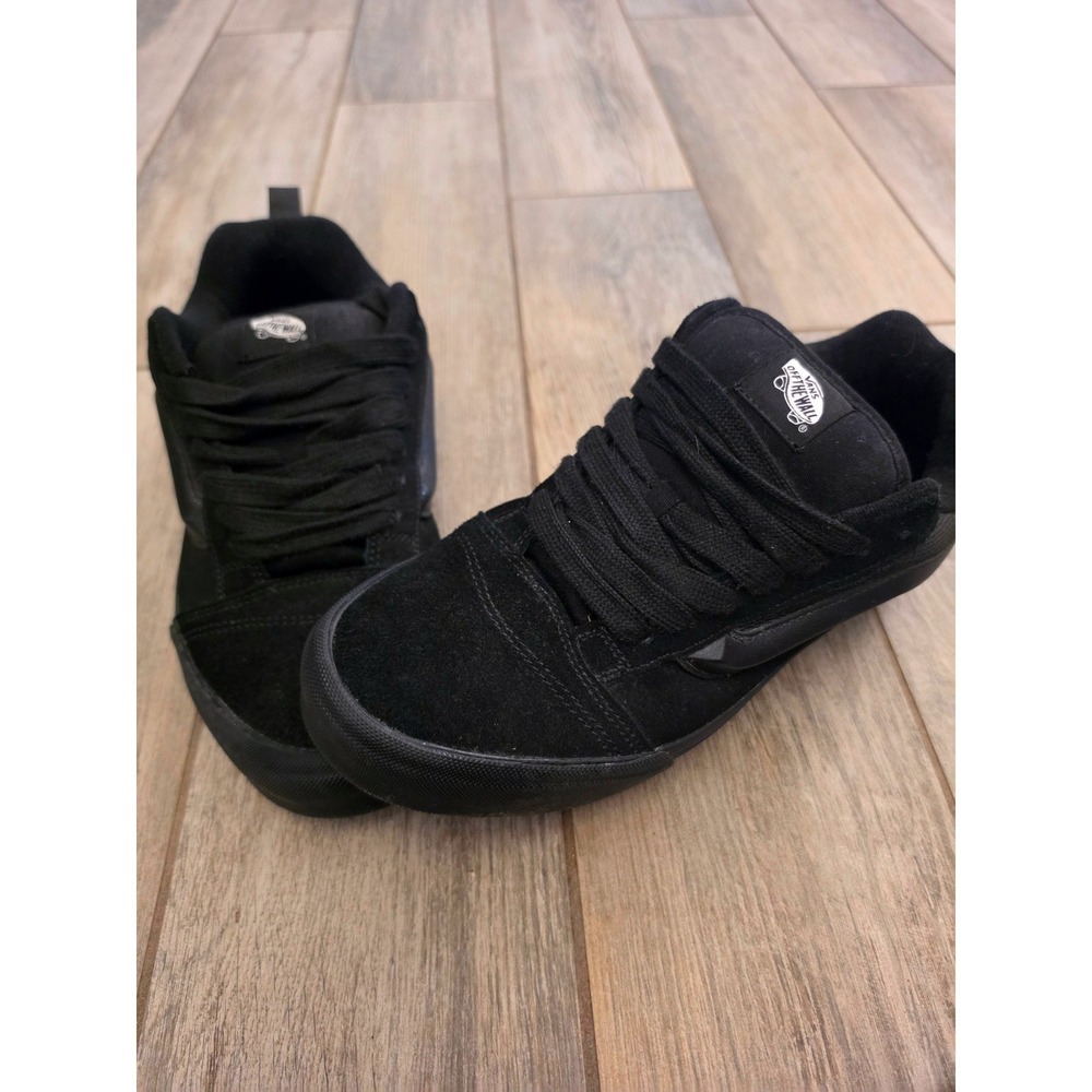 Vans Knu Skool Black Suede Skate Shoes Mens 11.5 VN0009QCBA2